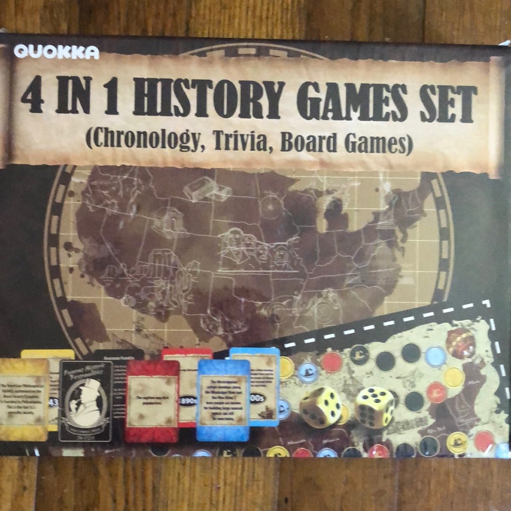 4in1 History Trivia Game for Ages 15 & up